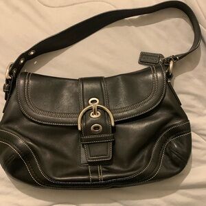 Vintage black coach purse F10910